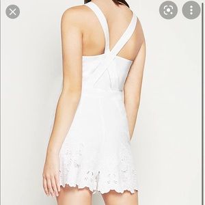 BCBGeneration White Lace Romper